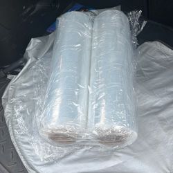2 New Rolls Industrial Strength Stretch Wrap 