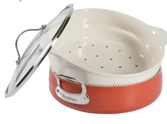 6-QT Aluminum Enamel pan