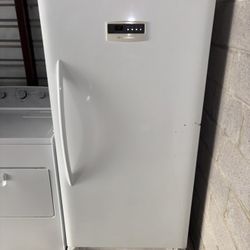 White Frigidaire Standing Freezer
