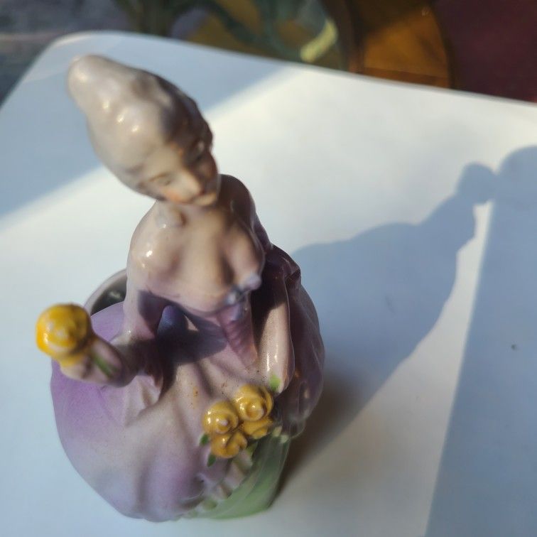 Lady Vase Figurine Statue Victorian Grannycore