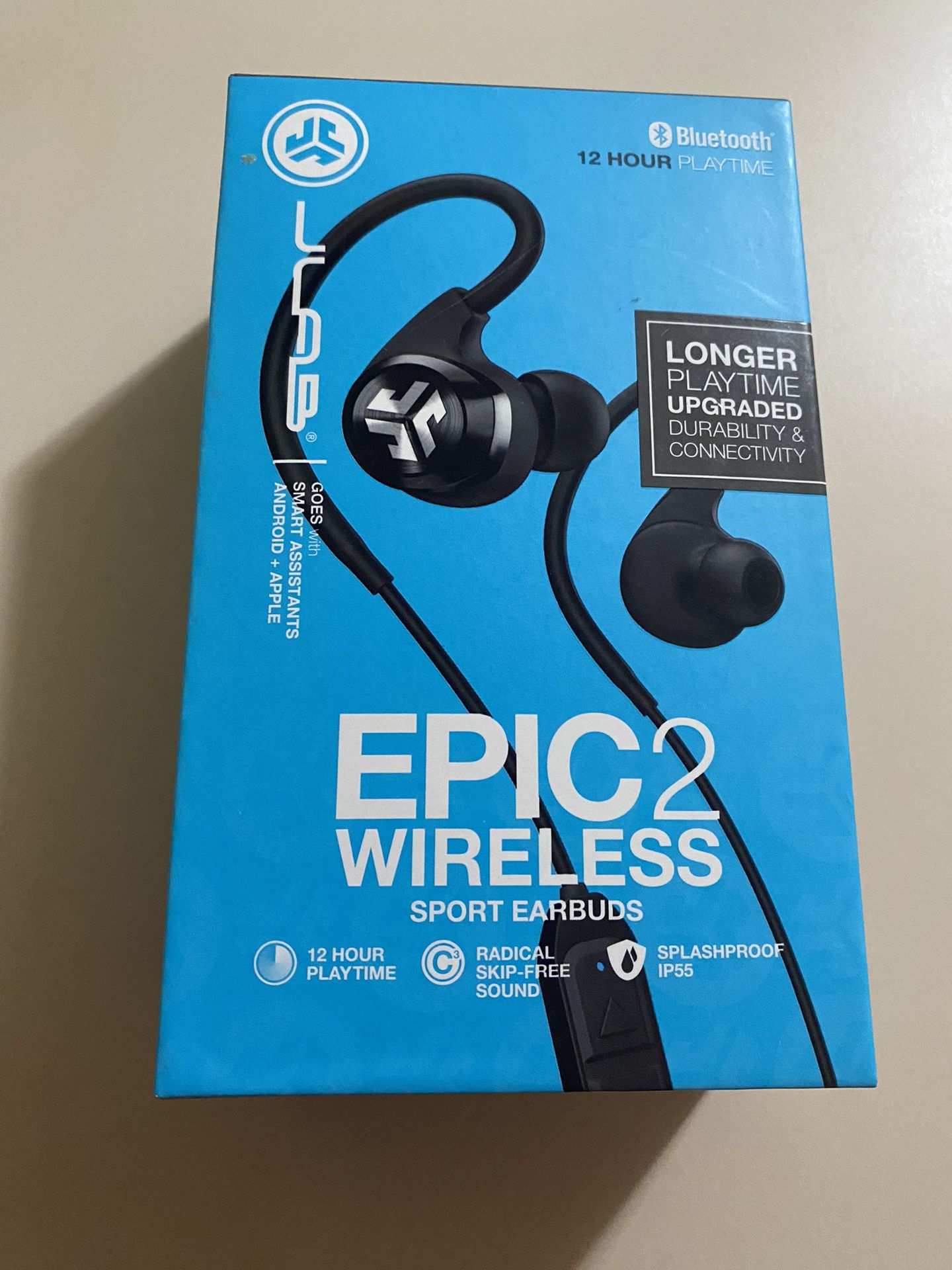 JLAB Epic 2 Wireless Sport Earbuds MLS : Black 