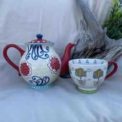 Artistics Accents By Coastline Imports( Teapot & Cup