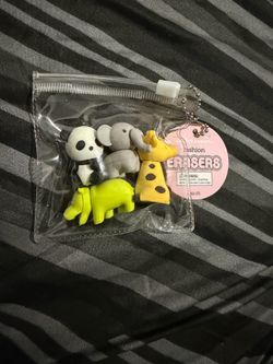 Office Depot Animal Eraser Set. With Panda, Elephant, Hippopotamus & https://offerup.com/redirect/?o=R2lyYWZmZS5uZXc=