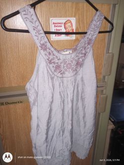 mine size medium light blue with brown designs women's