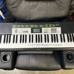 Casio LK-135 Keyboard w/ Stand & Adapter