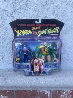 ToyBiz 1998 X-Men Vs. Street Fighter Gambit & Zangief 2 Pack Marvel