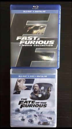 Fast and furious blu ray set all 8 movies Blu-ray all for $35, Disney Marvel DC Harry Potter the Star Wars movies Bluray and dvd collectors