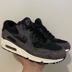 Nike Air Max 90 Premium Black Sail Woman’s Size 7.5