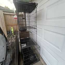 Dog cages from small to large 