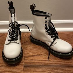 White Doc Marten Boots