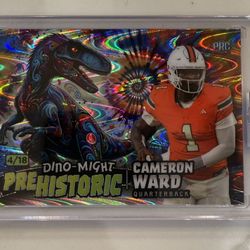 2024 Wild Card Dino-Might PreHistoric Cameron Ward 4/18Titans Rookie Card RC