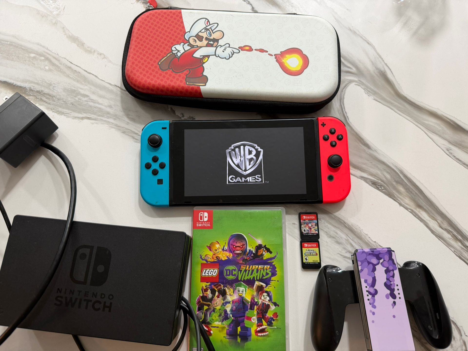Nintendo Switch With 3 Games