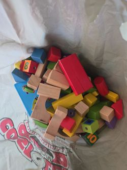 Wooden Building Blocks Set for Kids