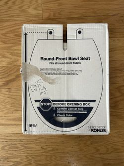 KOHLER Cachet ReadyLatch Round Toilet Seat – Soft Close, White (New)