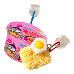 BULDAK Yellow Ramen Noodle Type C Dust Plug☆ Fried Egg Charm