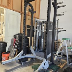 Half Squat Rack Commercial Gym Equipment Exercise Fitness Workout 
