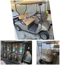 Hi 👋 EVERYONE! Helping a friend out! He has a GOLF KART $2,500 OR BEST OFFER)* WITH ALL BRAND NEW BATTERY 🔋 GOLF KART IS IN *(GOOD WORKING CONDITION