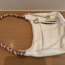 Brighton Barbados Zip Top leather hobo handbag