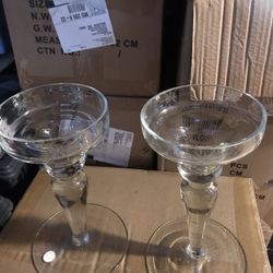 Glass Candle Holders 