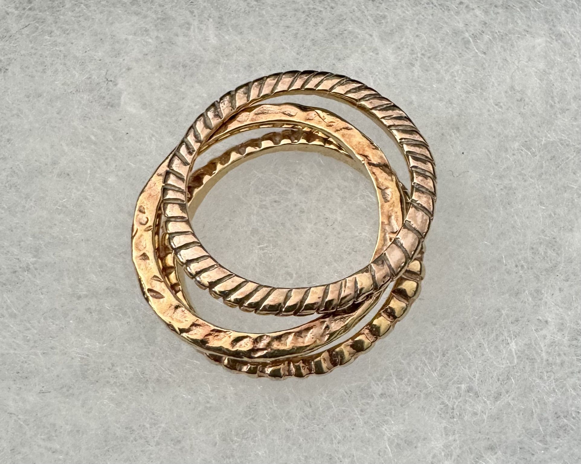 Gorjana Rose Gold 3-Stackable Rings