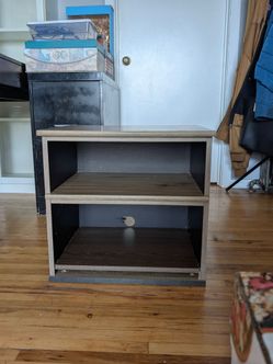 Small book shelf, side table, nightstand, etc.
