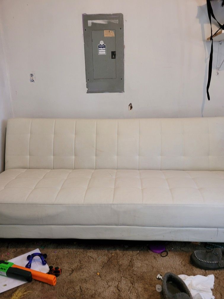 White Futon Couch/bed