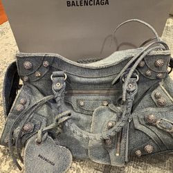 Balenciaga Medium Denim City Bag