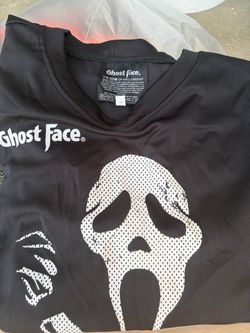 Ghost Face Jersey Shirt and Bling Mask