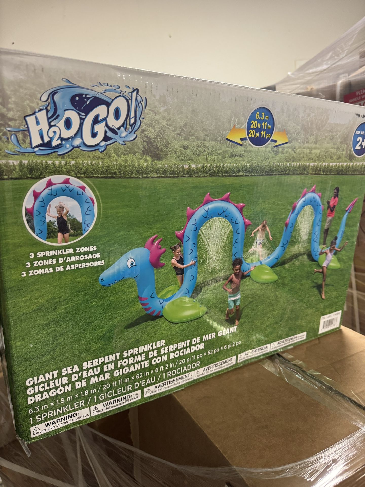 Giant Sea Serpent Kids Inflatable Sprinkler