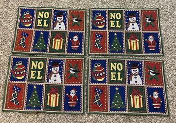 Christmas Placemats (set of four) 19” by 12 1/2”