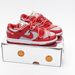 Nike Dunk Low Off White University Red 35 