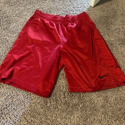 Vintage Red Nike Shorts Size Large