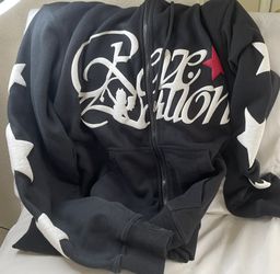 Streetwear Zip Up Hoodie “Revelation” sweater black graphic design