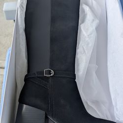 Blondo Women’s Ashley Waterproof Knee-High Boot – Black Suede (Size 6.5)