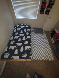 Solid Wood Twin Pull-Out Trundle Bed