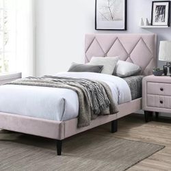 Twin Size Platform Beds With Orthopedic Mattress 