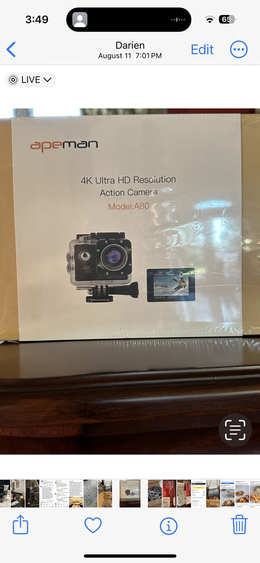 APEMAN A80 ACTION CAMERA