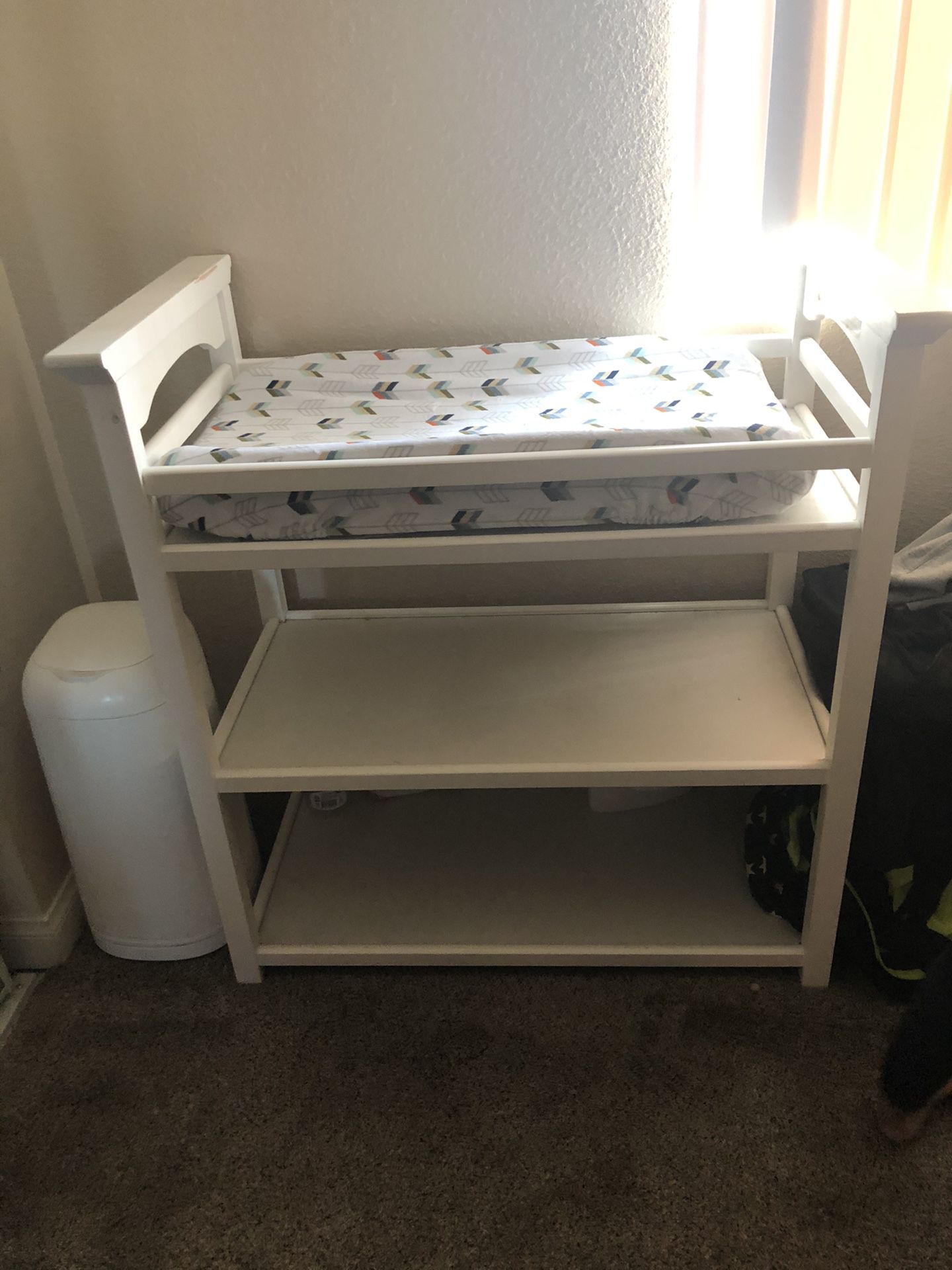 Baby Changing Table & Diaper Genie