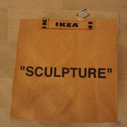 Virgil Abloh x IKEA MARKERAD "SCULPTURE" Tote Bag | Off-White | Medium 9 Gallon
