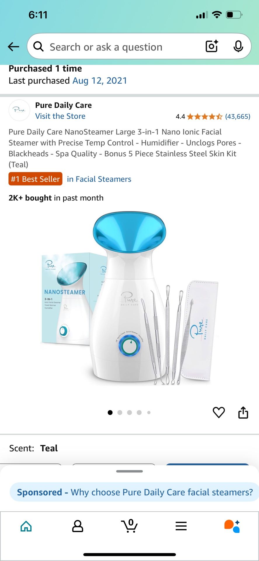 Nanosteamer 3 In 1 Facial Steamer