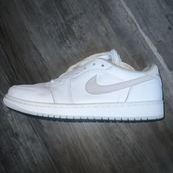Nike Air Jordan Retro 1 Low Og White Grey Size 9.5