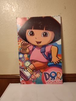 Dora the explorer beautiful frame excellent conditions 30x20