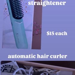 Portable Hair Straightener & Automatic Hair Curler 