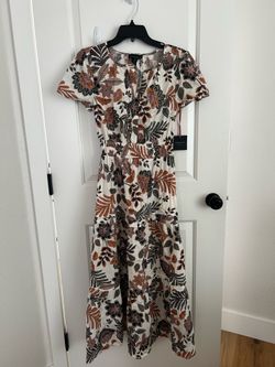 Dress short sleeve cotton xs