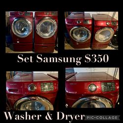 !!Must Go!!! Samsung Electric Dryer & Washer Set 