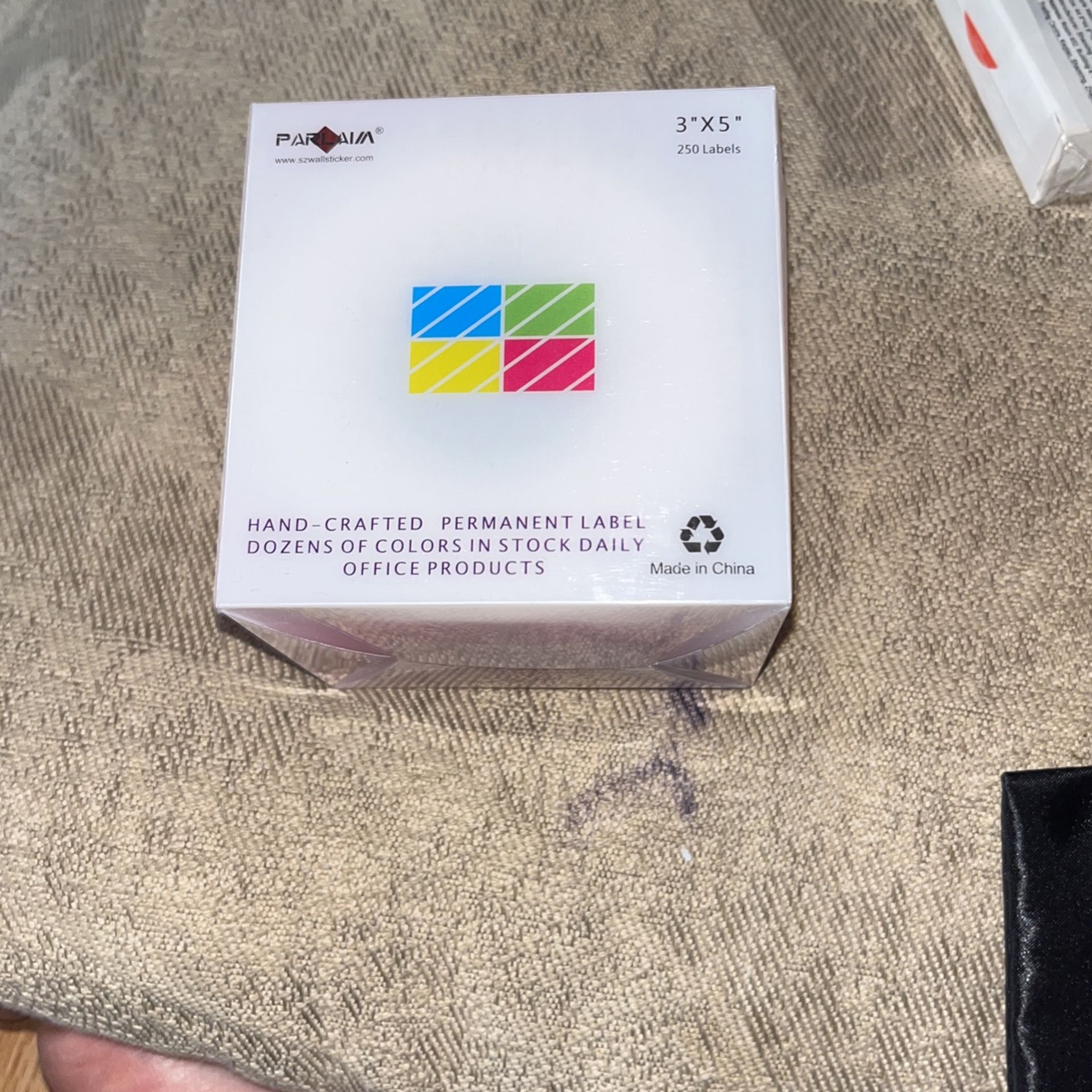 Pink Permanent Labels 