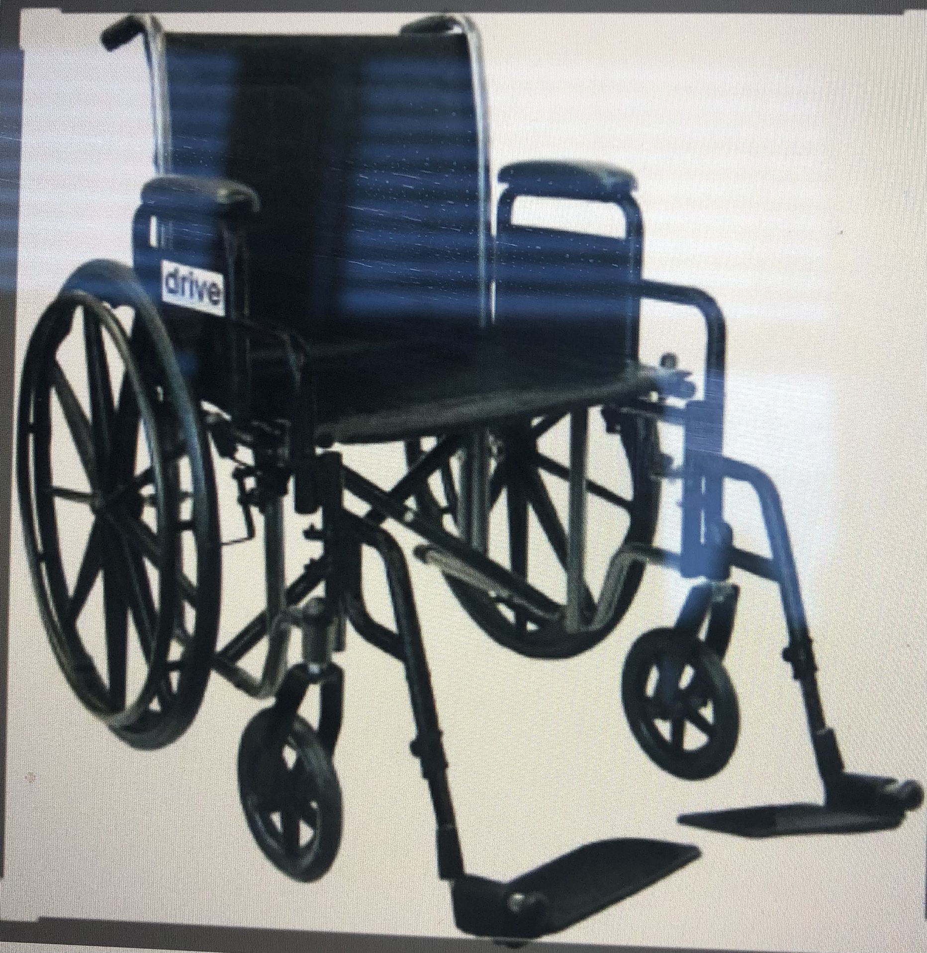 NEW Silver Sport Wheel Chair With Removable Foot Rest 