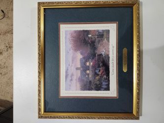 Thomas Kinkade Open Gate Sussex Collector’s Society Framed Accent Print COA