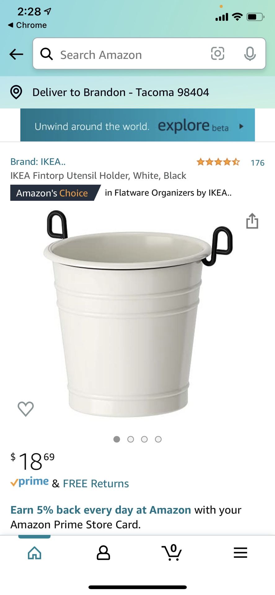 IKEA FINTORP Utensil Or Plant Storage