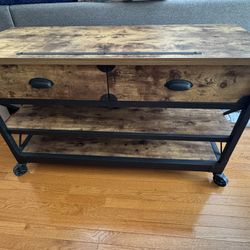 Wood & Metal TV Stand